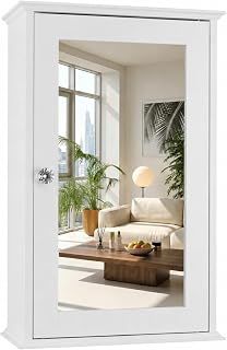 Bonnlo White Mirrored Medicine Cabinet – Budget-Friendly Pick